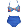 Swimwear Swimsuit Bikini Vintage High Waist Point  orange point  S - Mega Save Wholesale & Retail - 1