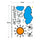 Wallpaper Wall Sticker Blue Sky White Clod Sun - Mega Save Wholesale & Retail - 2