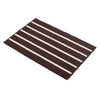 Simple Stripe Long Ground Floor Door Mat Carpet 43x65cm coffee - Mega Save Wholesale & Retail - 1