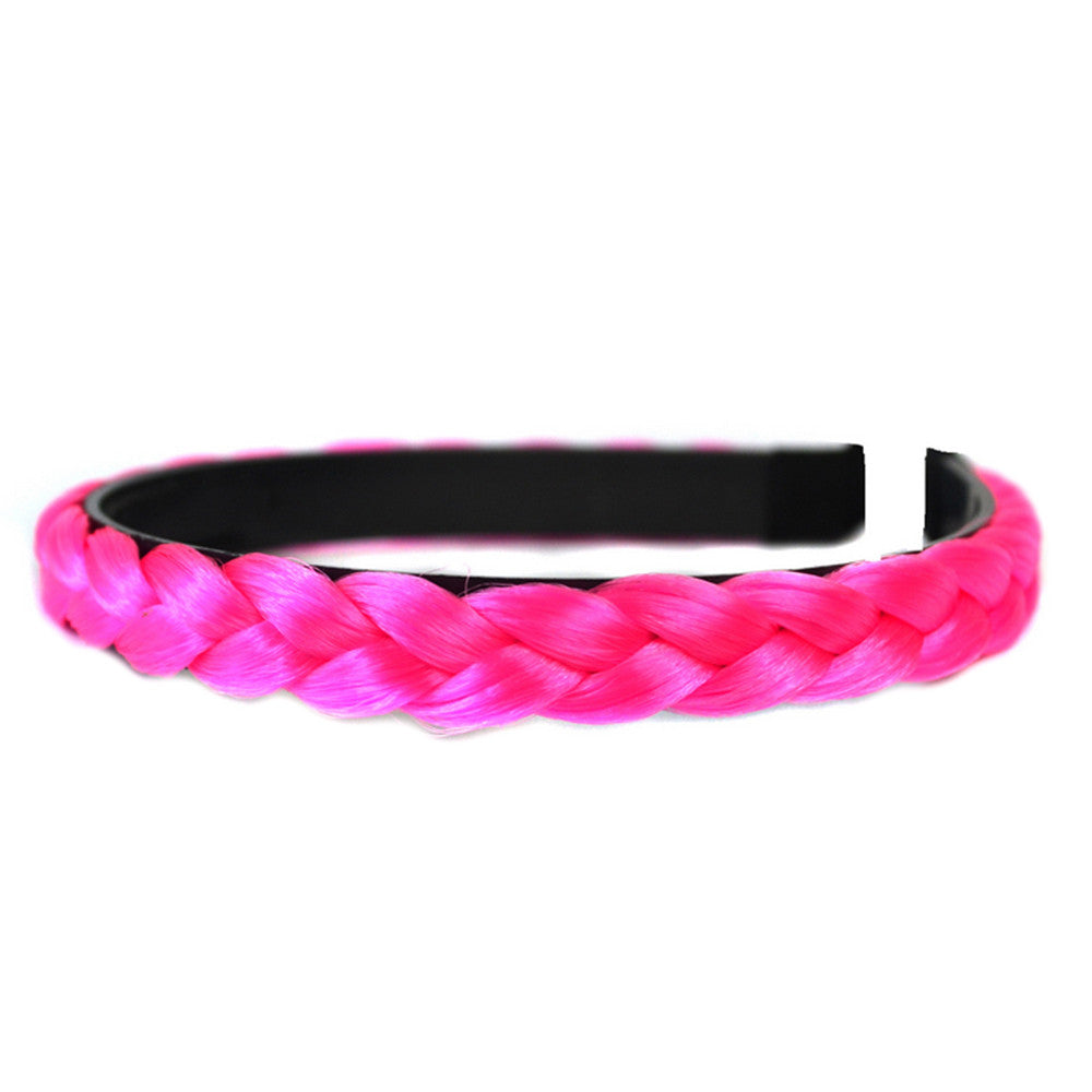 Braid Wig Hair Band Hair Clasp    pink