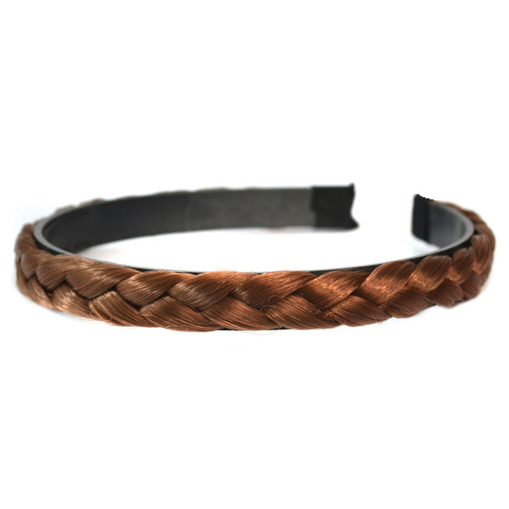 Braid Wig Hair Band Hair Clasp    light brown