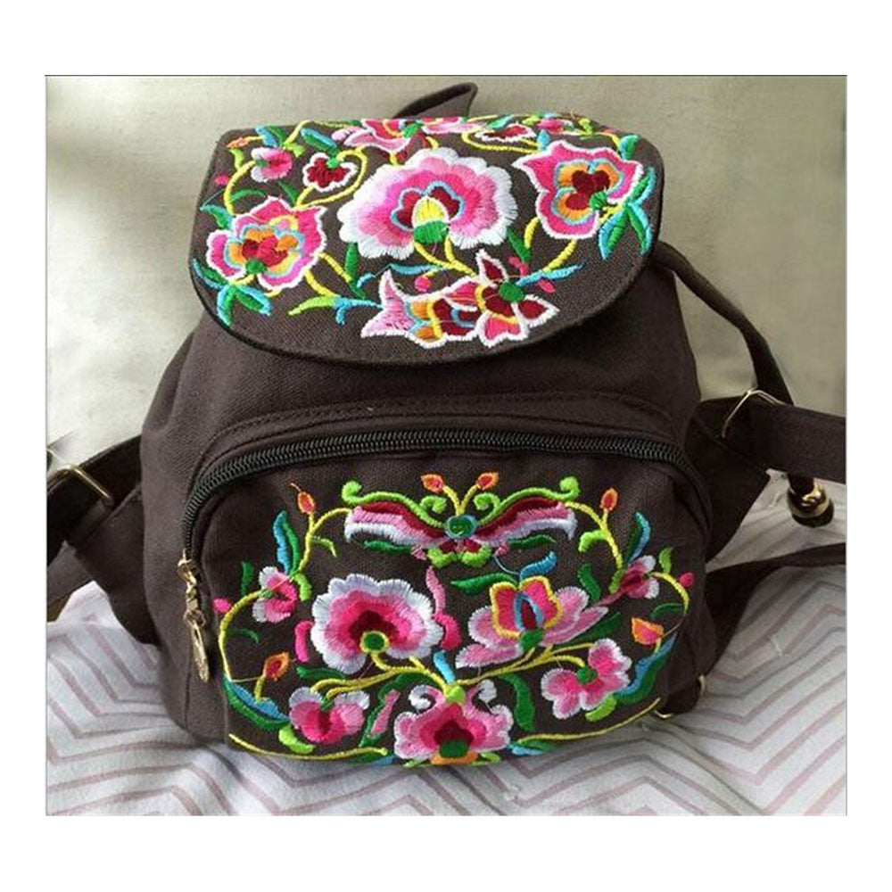 New Yunnan Fashionable Embroidery Bag Stylish Featured Shoulders Bag Fashionable Woman's Bag Bulk 93012   coffee - Mega Save Wholesale & Retail - 1