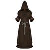 Halloween Cosplay Middle Ages Monk Wizard Christian brown - Mega Save Wholesale & Retail - 1