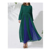 Long Sleeve Dress Court Muslim Vintage Garments\   green blue - Mega Save Wholesale & Retail - 1