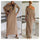 Party Maxi Women Ladies One Soulder Sexy Irregular Split Dress Deep Khaki S - Mega Save Wholesale & Retail - 2
