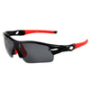 XQ-114 Riding Glasses Wind-proof Polarized Sports Sunglasses    black bright/red - Mega Save Wholesale & Retail - 1