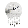 Acrylic Wall Clock Mirror Decoration   silver with scale - Mega Save Wholesale & Retail