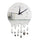 Acrylic Wall Clock Mirror Decoration   silver with scale - Mega Save Wholesale & Retail