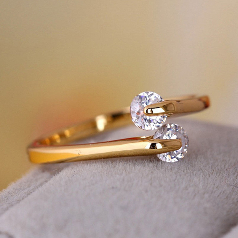 Classical Opened Tail Ring    7.75# gold plated yellow - Mega Save Wholesale & Retail - 1