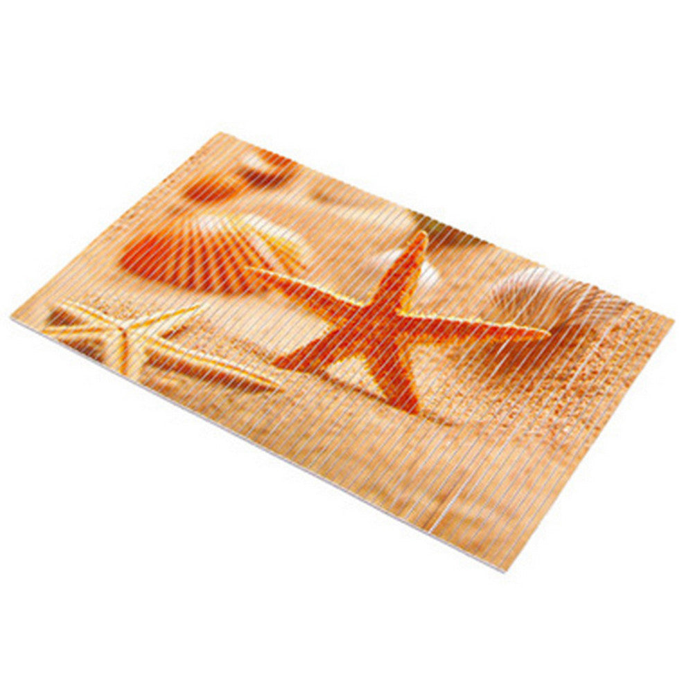 Cuttable Thick PVC Anti-skidding Floor Ground Mat starfish - Mega Save Wholesale & Retail - 1
