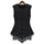 Lace Bottoming Shirt Chiffon Sleeveless   black   S - Mega Save Wholesale & Retail