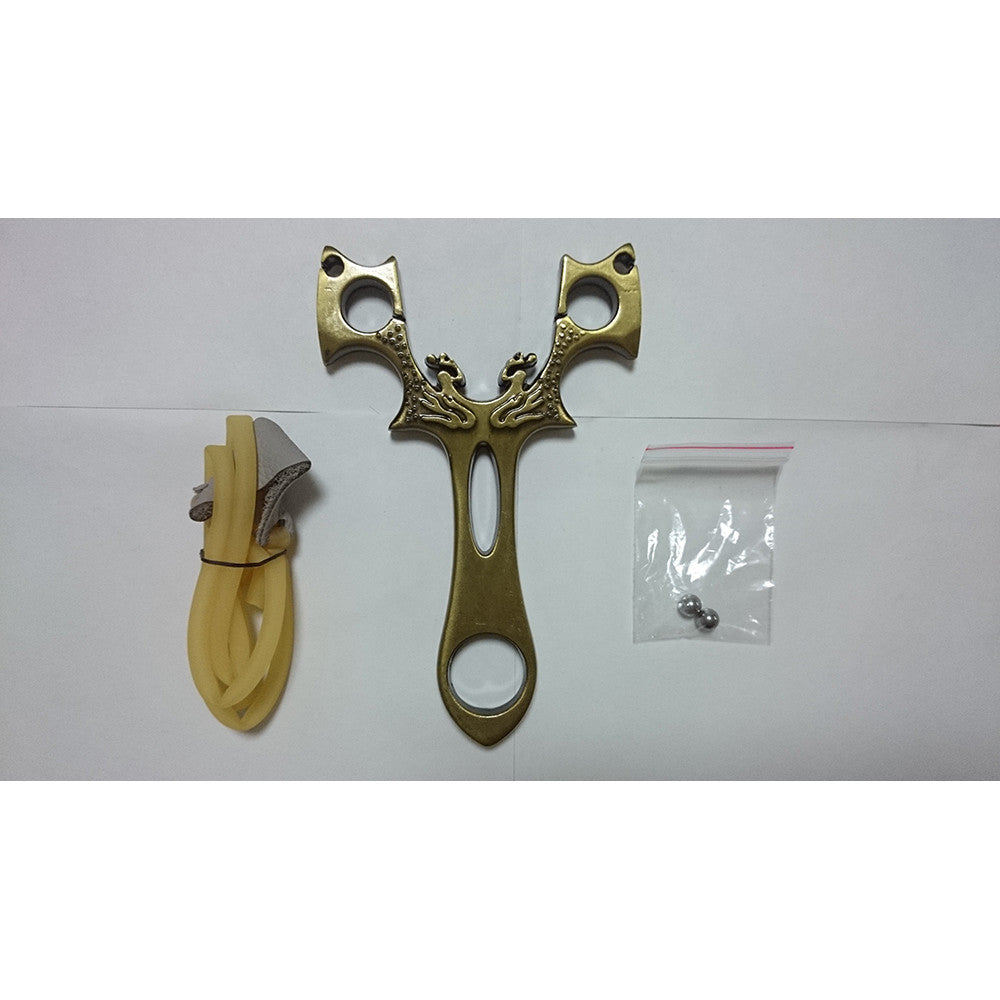 Powerful Steel Catapult Slingshot Sling Shot Outdoor Game Pro Hunting Sniper   peacock - Mega Save Wholesale & Retail