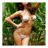 Swimsuit Swimwear Bikini National Style Printing   white  S - Mega Save Wholesale & Retail