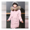 Winter Child Girl Middle Long Down Coat Thick   pink   130cm - Mega Save Wholesale & Retail - 1