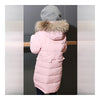 Winter Child Girl Middle Long Down Coat Thick   pink   130cm - Mega Save Wholesale & Retail - 3