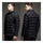 Man Solid Color Stand Collar Warm Cotton Coat   black  M - Mega Save Wholesale & Retail - 3