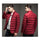 Man Solid Color Stand Collar Warm Cotton Coat   red  M - Mega Save Wholesale & Retail - 3