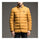 Man Solid Color Stand Collar Warm Cotton Coat   yellow   M - Mega Save Wholesale & Retail - 1
