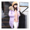 Winter Child Girl Middle Long Down Coat Thick   purple   130cm - Mega Save Wholesale & Retail - 2