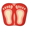 Cartoon Foot Shape Ground Floor Foot Mat Antiskid red - Mega Save Wholesale & Retail - 1