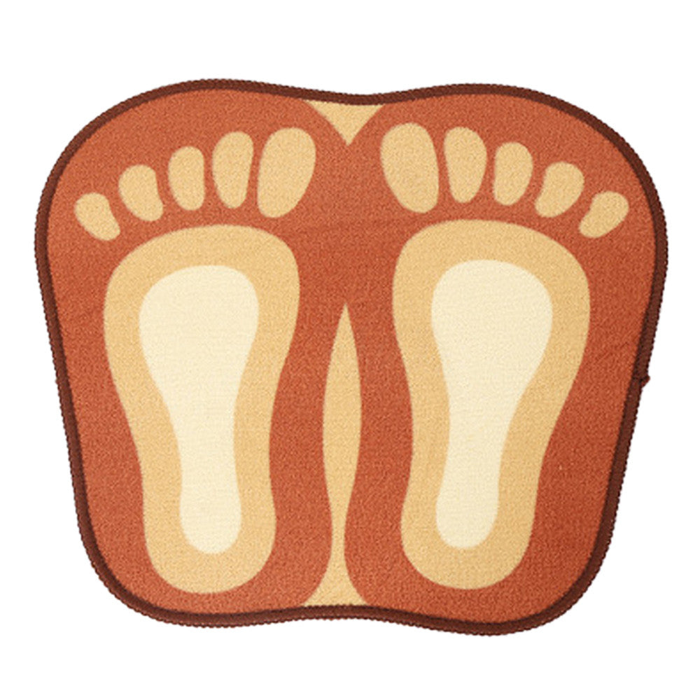 Cartoon Foot Shape Ground Floor Foot Mat Antiskid coffee - Mega Save Wholesale & Retail - 1