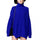 High Collar Wool Knitwear Sweater Loose   sapphire blue   S - Mega Save Wholesale & Retail - 1