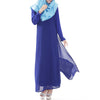 Muslim Robe Long Dress Big Peplum   sapphire blue - Mega Save Wholesale & Retail - 2