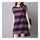 Plus Size Stripe Irregular Middle Long Dress   red  M - Mega Save Wholesale & Retail