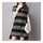 Plus Size Stripe Irregular Middle Long Dress   grey   M - Mega Save Wholesale & Retail
