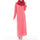 Muslim Robe Long Dress Big Peplum   watermelon red - Mega Save Wholesale & Retail - 1