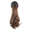 Wig Horsetail Lace-up Long Curled Hair    light brown 141-2M30# - Mega Save Wholesale & Retail - 1