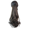 Wig Horsetail Lace-up Long Curled Hair    brown black 141-4# - Mega Save Wholesale & Retail - 1