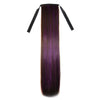 Lace-up Colorful Highlights Wig Horsetail    brown violet 2M33H51P#