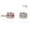 18K Gold Galvanized Austrian Zircon Ear Studs - Mega Save Wholesale & Retail - 5