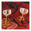 18K Gold Galvanized Austrian Zircon Ear Studs - Mega Save Wholesale & Retail - 3