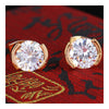 18K Gold Galvanized Austrian Zircon Ear Studs - Mega Save Wholesale & Retail - 4