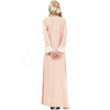 Muslim Long Dress Flare Sleeve Floor-length   orange - Mega Save Wholesale & Retail - 3