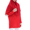 Chiffon Muslim Top Wear Solid Color Singapore   red - Mega Save Wholesale & Retail - 1