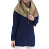 Chiffon Muslim Top Wear Solid Color Singapore   navy - Mega Save Wholesale & Retail - 1