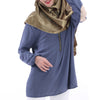 Chiffon Muslim Top Wear Solid Color Singapore   neutral grey - Mega Save Wholesale & Retail - 1