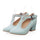 Small Pointed Buckle Thick Heel Thin Shoes  blue - Mega Save Wholesale & Retail