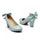 High Heel Low-cut Bowknot Work Shoes Plus Size  blue - Mega Save Wholesale & Retail