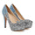 Paillette Bowknot Platform Sexy High Heel Shoes  blue - Mega Save Wholesale & Retail
