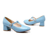 Round Last Work Thin Shoes  sky blue