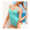 Women's One-piece Monokini Swimwear Swimsuit Conservative  blue  S - Mega Save Wholesale & Retail