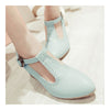 Small Pointed Buckle Thick Heel Thin Shoes  blue - Mega Save Wholesale & Retail - 2