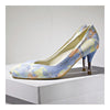 Pattern High Heel Pointed Thin Heel Shoes Rhinestone  Women Plus Size   blue - Mega Save Wholesale & Retail - 2