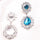C124 explosion models in Europe and America exaggerated diamond earrings diamond flower earrings  Hot new jewelry  BLUE - Mega Save Wholesale & Retail - 2