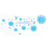 Crystal Blue Wallpaper Wall Sticker Removeable - Mega Save Wholesale & Retail - 1