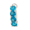 Arc Zircon Navel Ring Buckle    platinum plated blue zircon - Mega Save Wholesale & Retail - 1